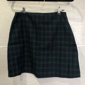 Plaid mini skirt
